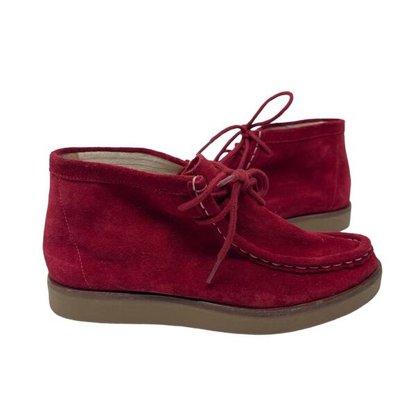 The Great. The Trooper Red Valentine Suede shoes sz 7.5 - Picture 2 of 8